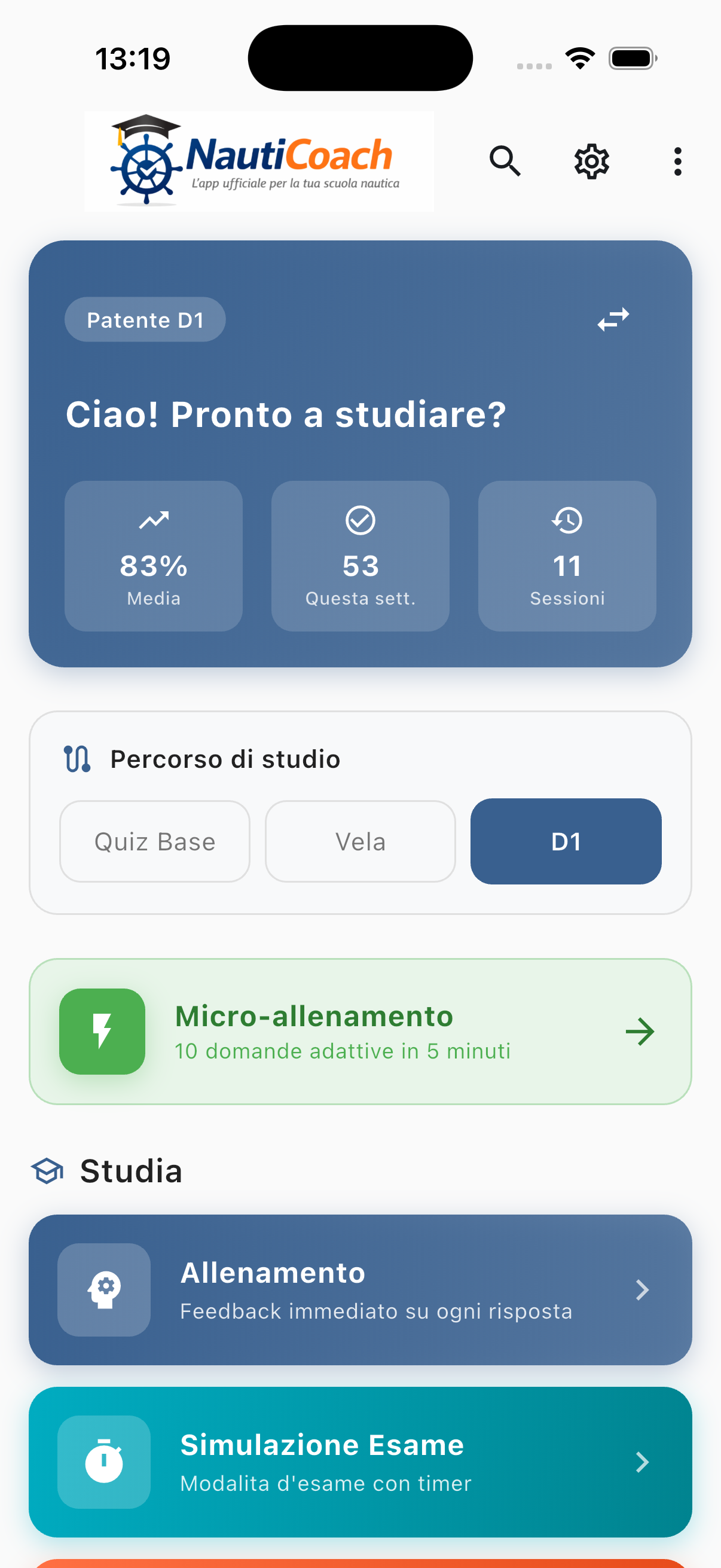 NautiCoach App Screenshot